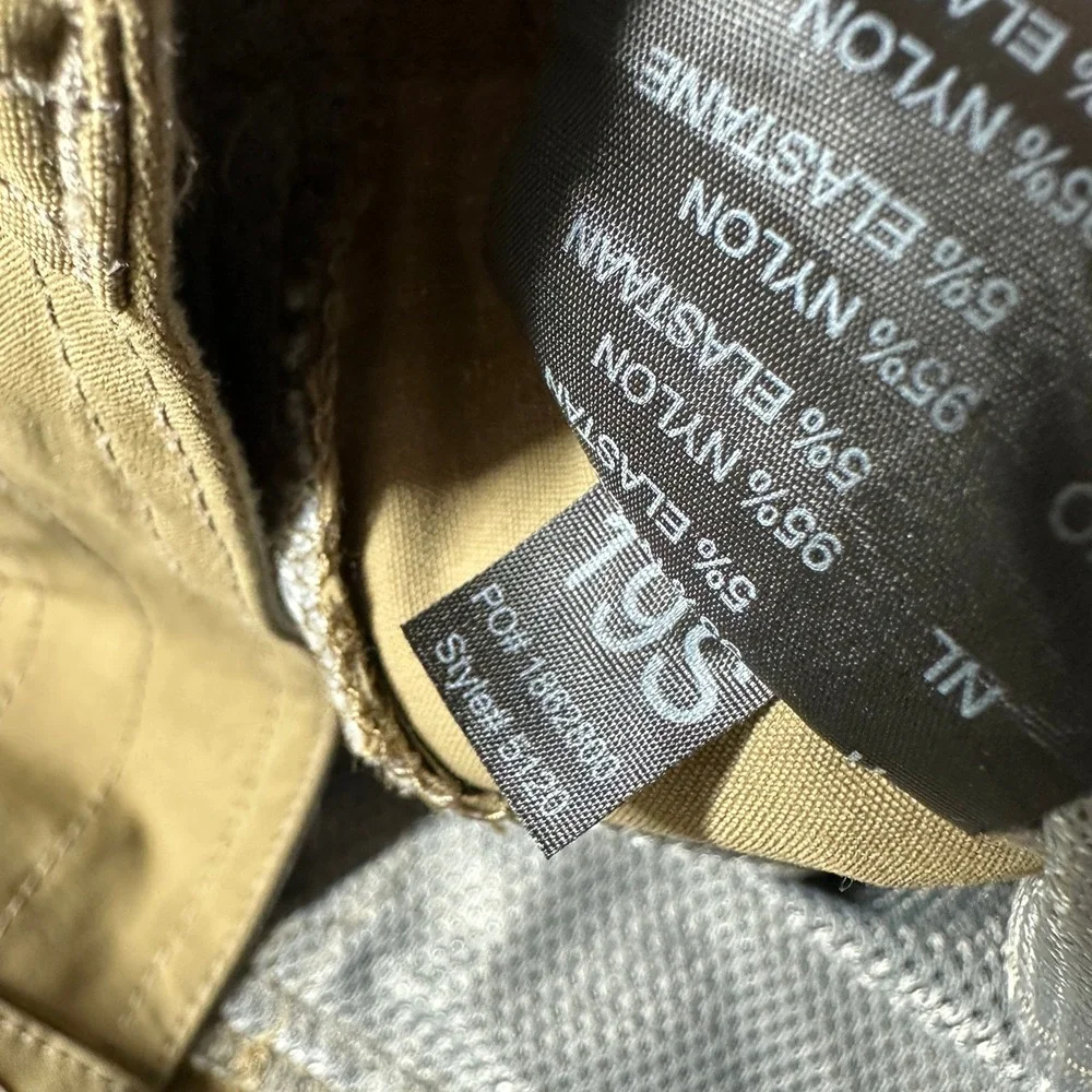 KUHL Hiking Pants 32x30 Tan Khaki Outdoor Tactical Cargo Articulated Knee Flaws